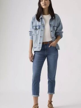 Levi’s Boyfriend Mid Rise Jeans, Medium Blue